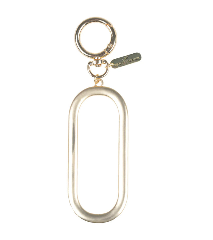 Gold Initial Bag Charm
