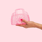Sun Jellies - Mini Retro Basket - Bubblegum Pink
