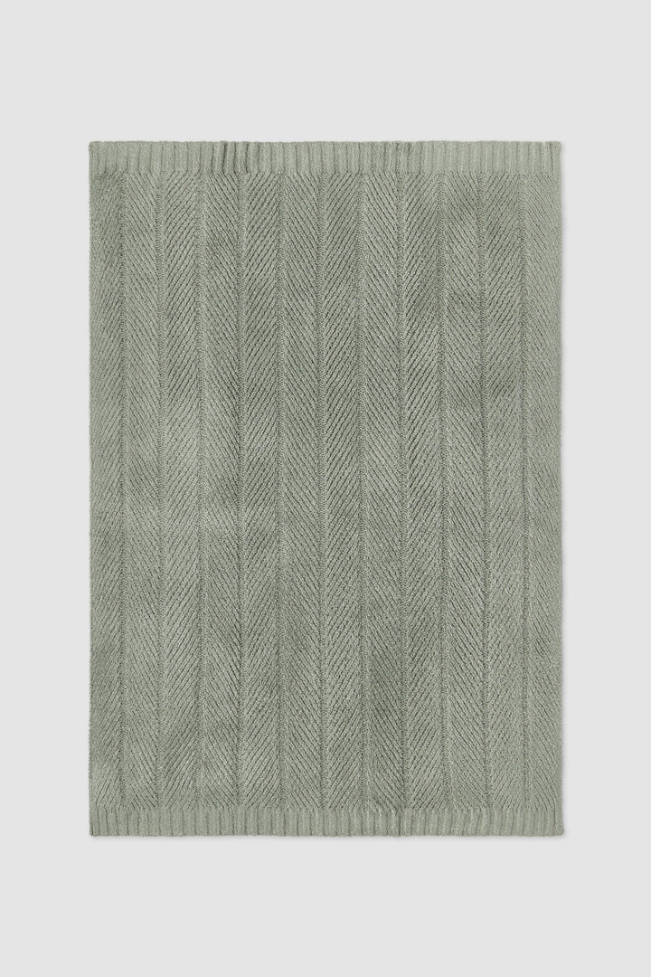 Barefoot Dreams Cozy Shine Herringbone Blanket