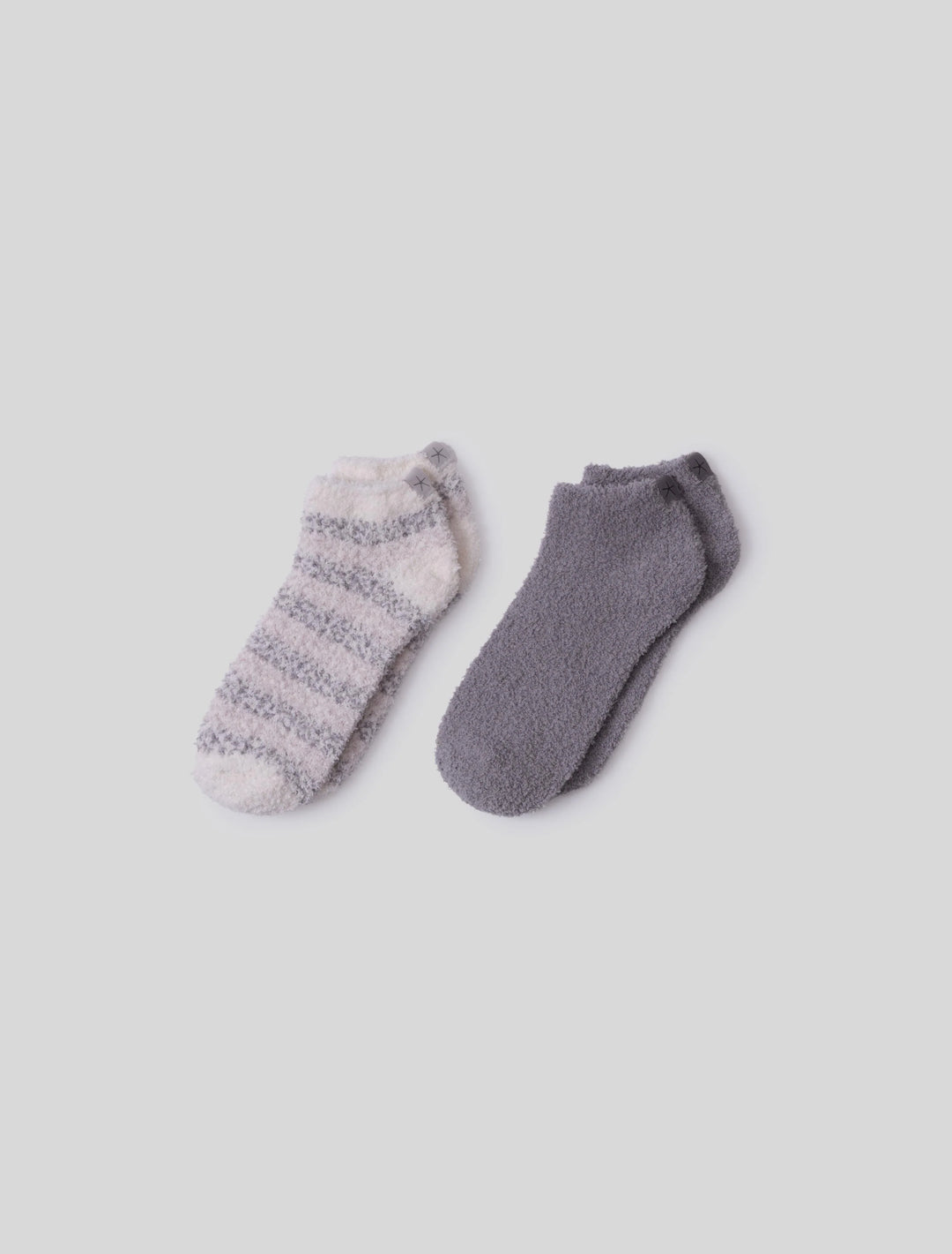 Barefoot Dreams CozyChic® Heathered Stripe Ankle Sock Set
