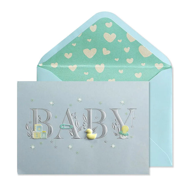 Baby Lettering Boy New Baby Card