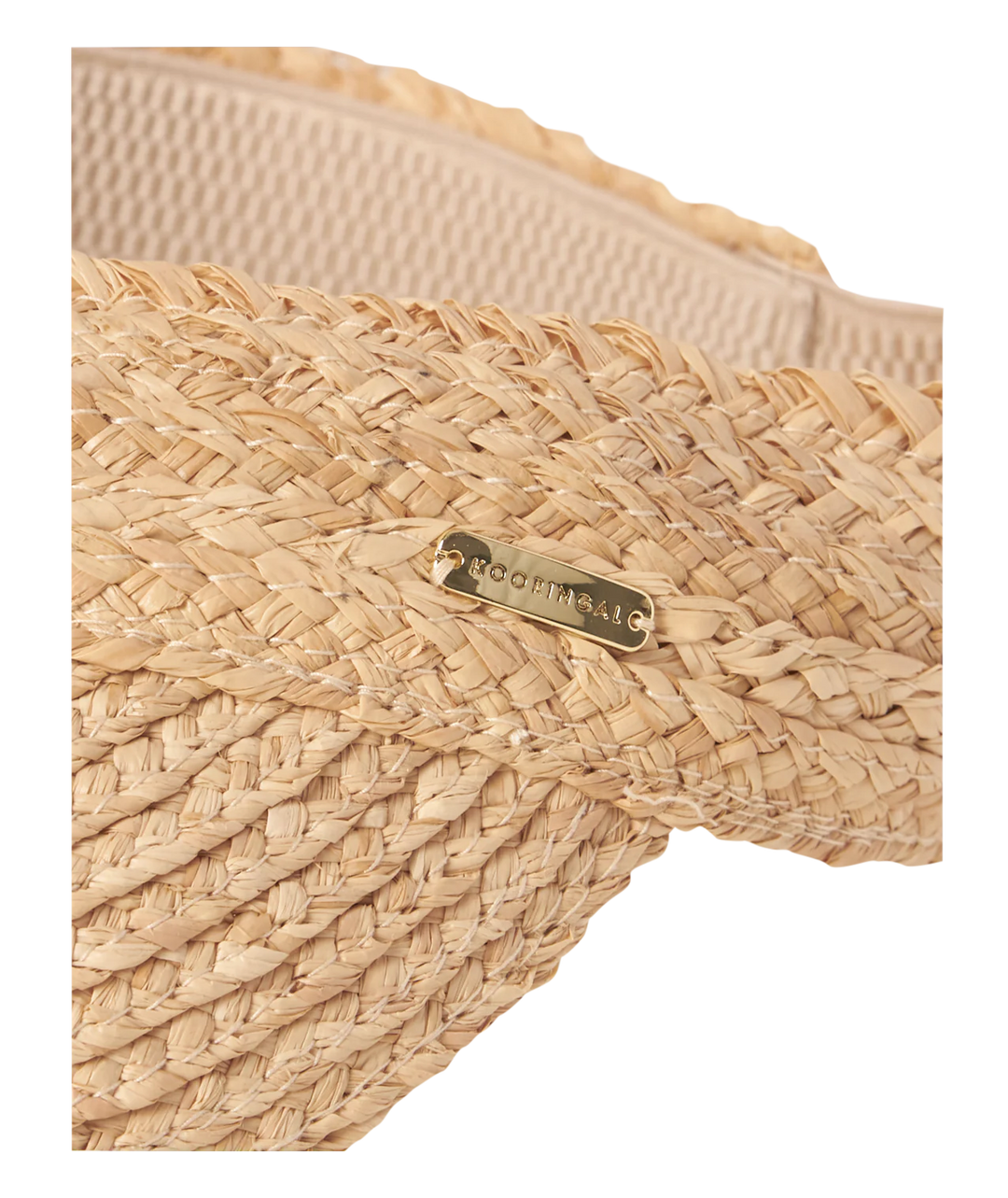 Kooringal Bahama Woven Visor Natural