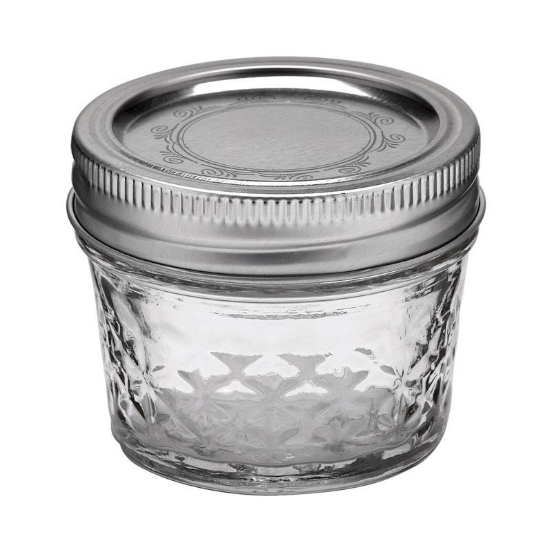 Ball Quilted Crystal Regular Mouth Jelly Jar - 4 oz