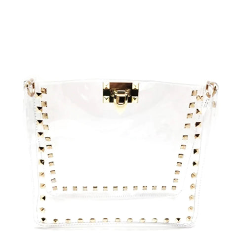 Be Clear Handbags - The Maxwell - Gold