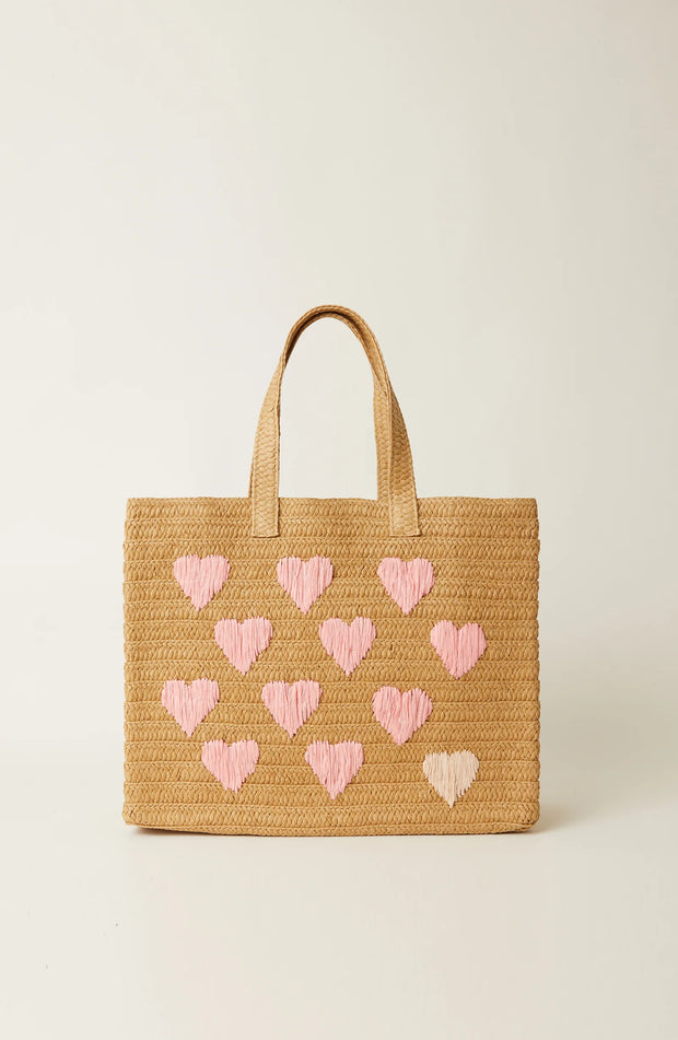 Be Mine Tote - Sand Coral
