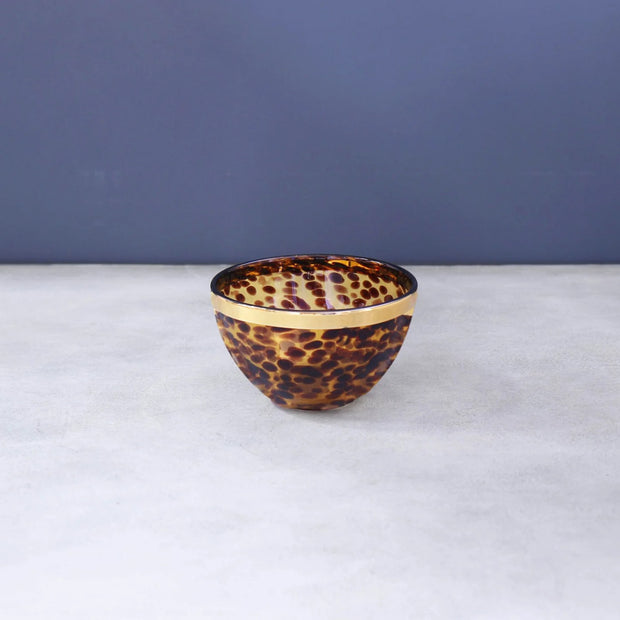 Beatriz Ball - Glass Tortoise and Gold Bowl  - Small