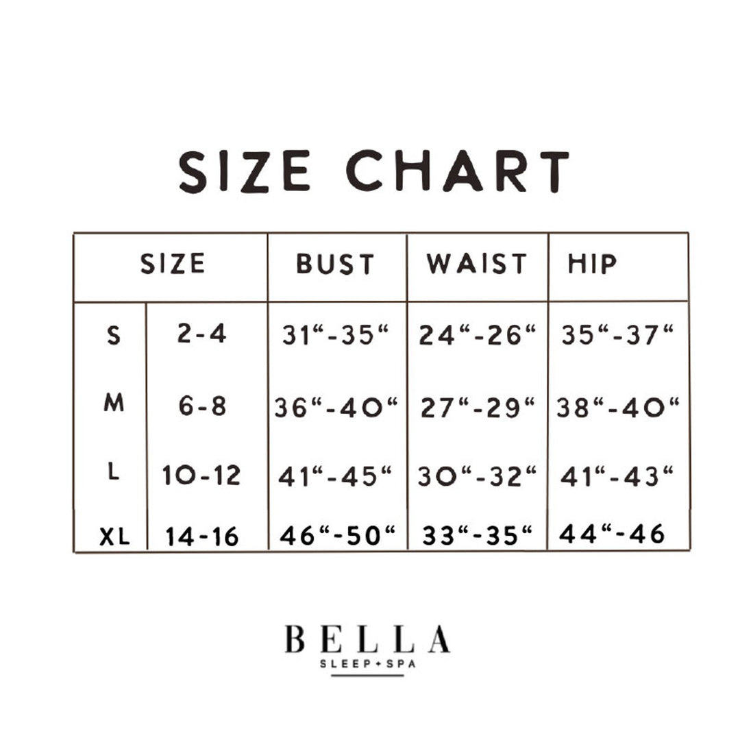 Bella Long Sleeve Top + Capri Pant PJ Set with Velvet Tie