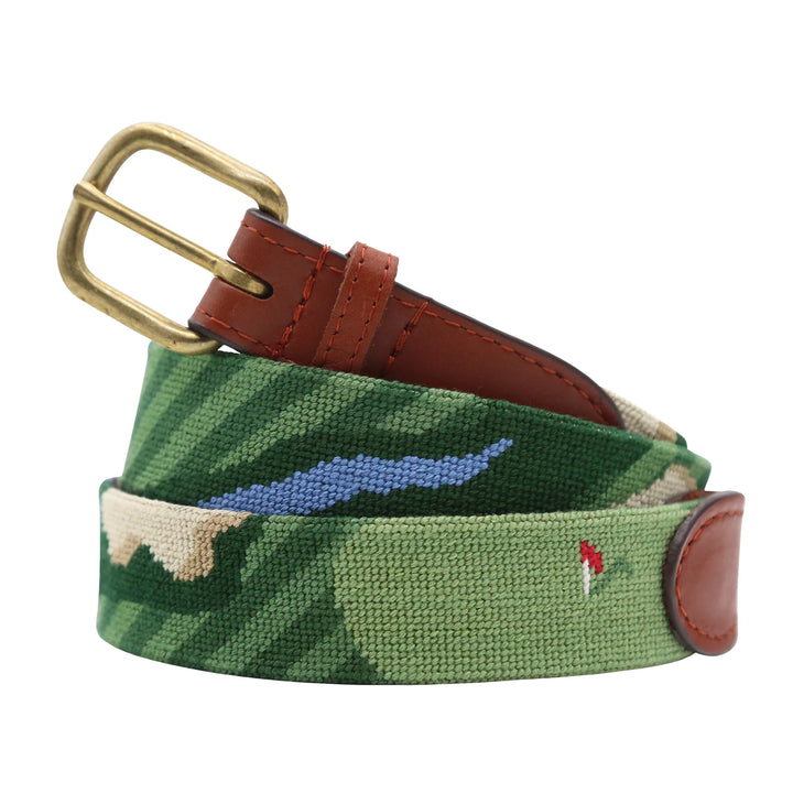 Smathers & Branson Bird's Eye Golf Needlepoint Belt