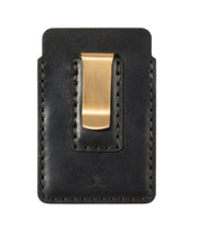 Bexar Goods - Simple Card Wallet with Money Clip - Black