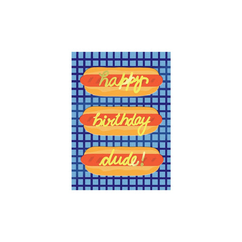 Birthday Hot Dogs Greeting Card