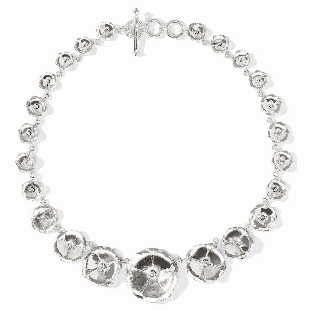 Julie Vos Silver Bloom Statement Necklace