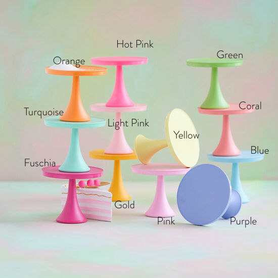 Glitterville Rainbow Medium Melamine Cake Stand
