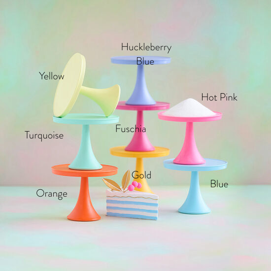Glitterville Rainbow Large Melamine Cake Stand