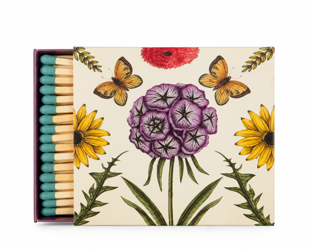 Vintage Flower Matchbox