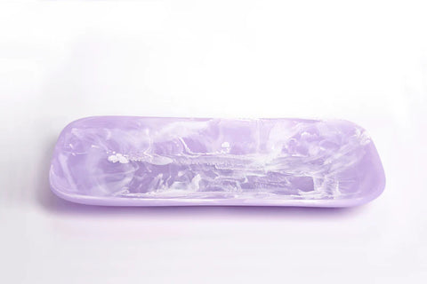 Classic Rectangular Platter - Lavender Swirl