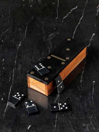 Black Acacia Domino Box