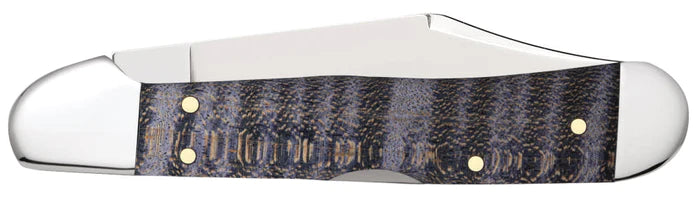 Case Knives Smooth Purple Curly Maple Medium Stockman Knife