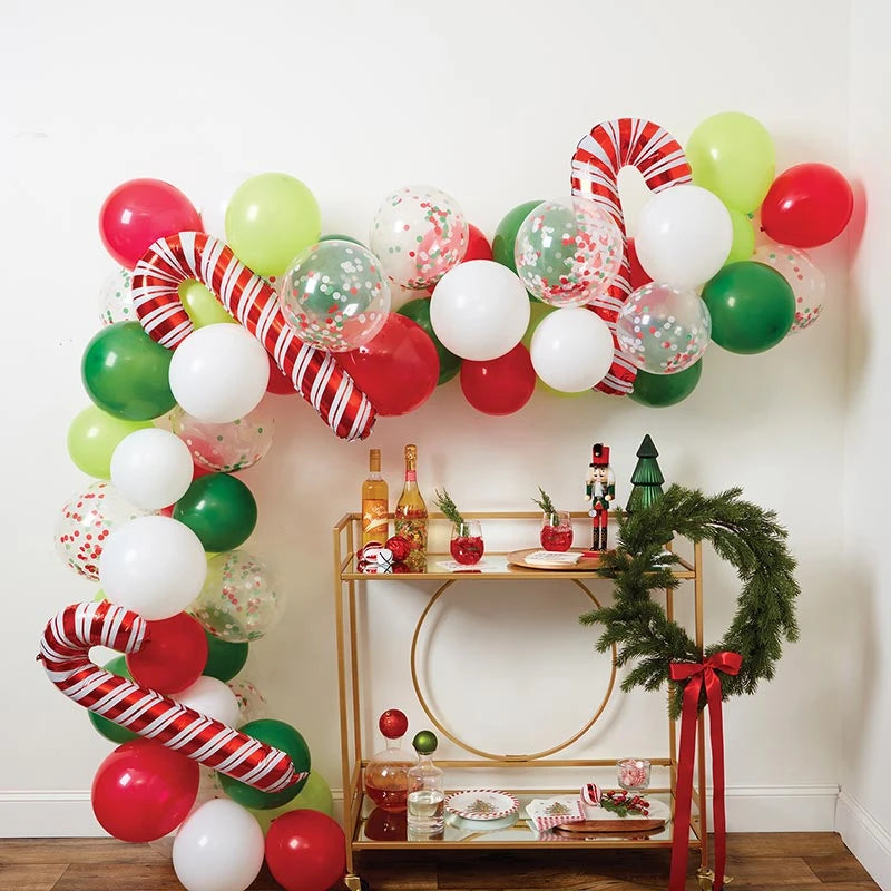 Candy Cane Balloon Arch