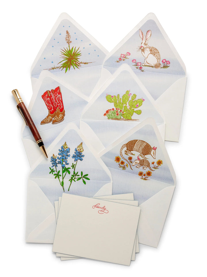 Color Box Design Howdy Notecards