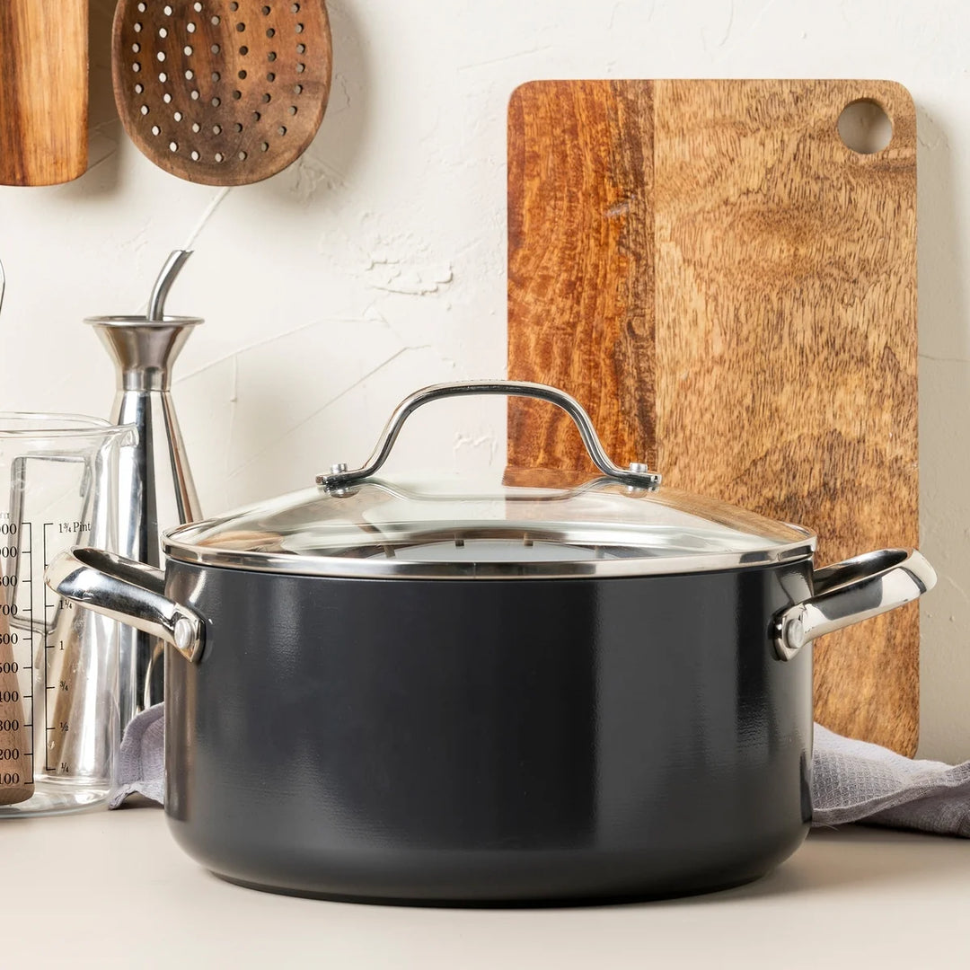 GreenPan Valencia Pro Ceramic Nonstick Stockpot with Lid