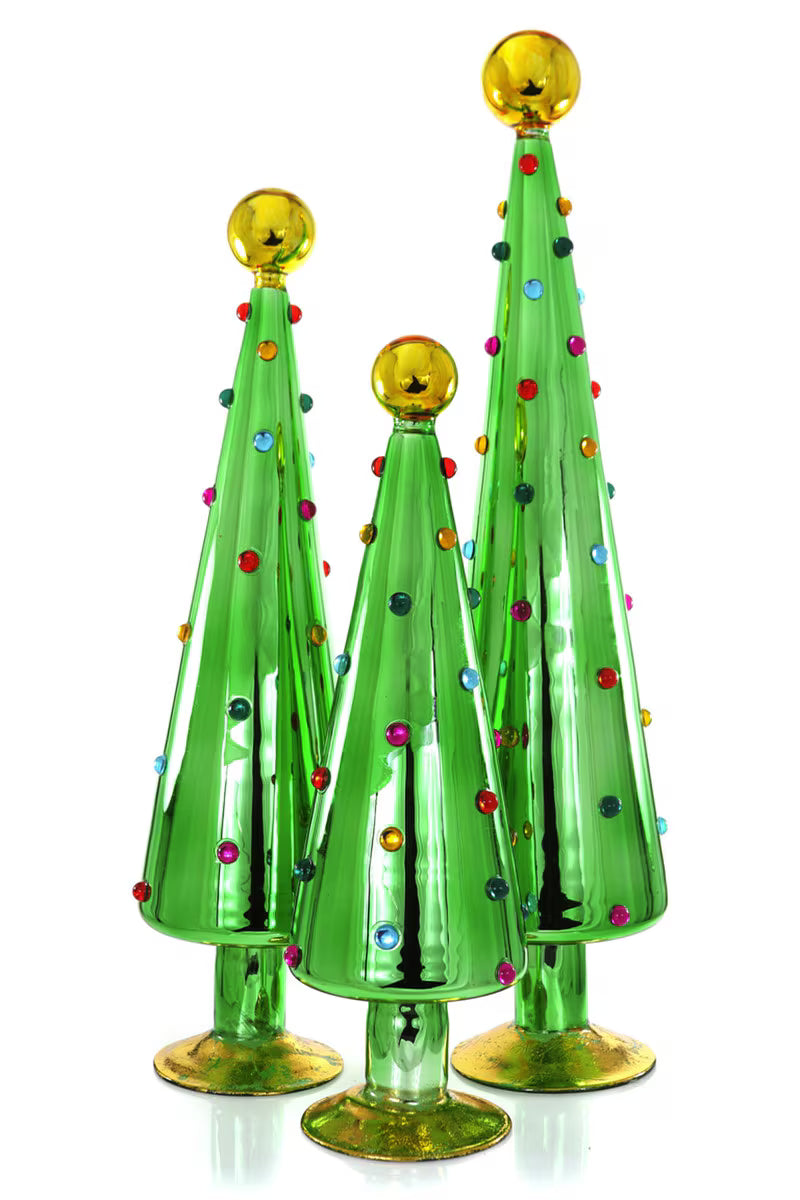 Cody Foster Decorated Dotted Green Tabletop Tree