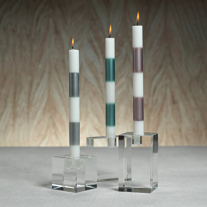 Crystal Glass Taper Holder