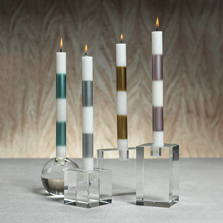 Crystal Glass Taper Holder