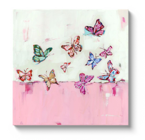 Chelsea McShane - "Butterfly Wishes" Canvas Artwork