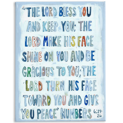 Chelsea McShane - "Numbers Verse - Blues" Canvas Artwork