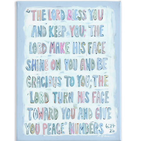 Chelsea McShane - "Numbers Verse - Pinks" Canvas Artwork