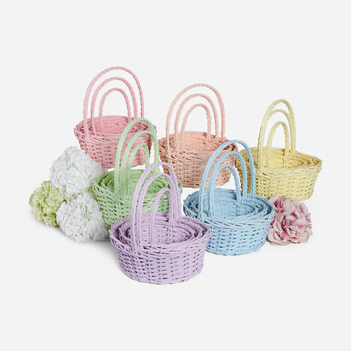 Oval Pastel Easter Egg Basket