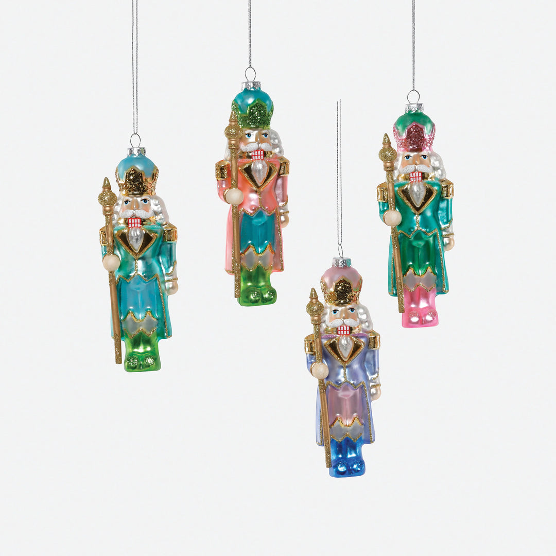 Glass Pastel Nutcracker