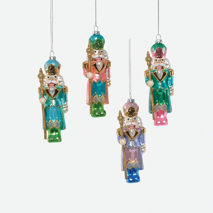 Glass Pastel Nutcracker