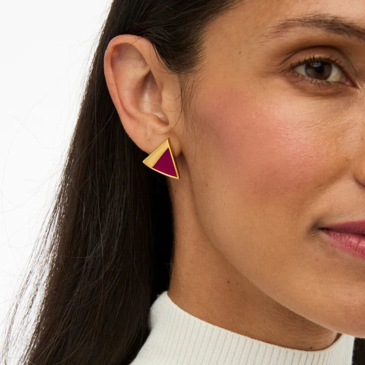 Brackish Triangle Stud Earring Amelia