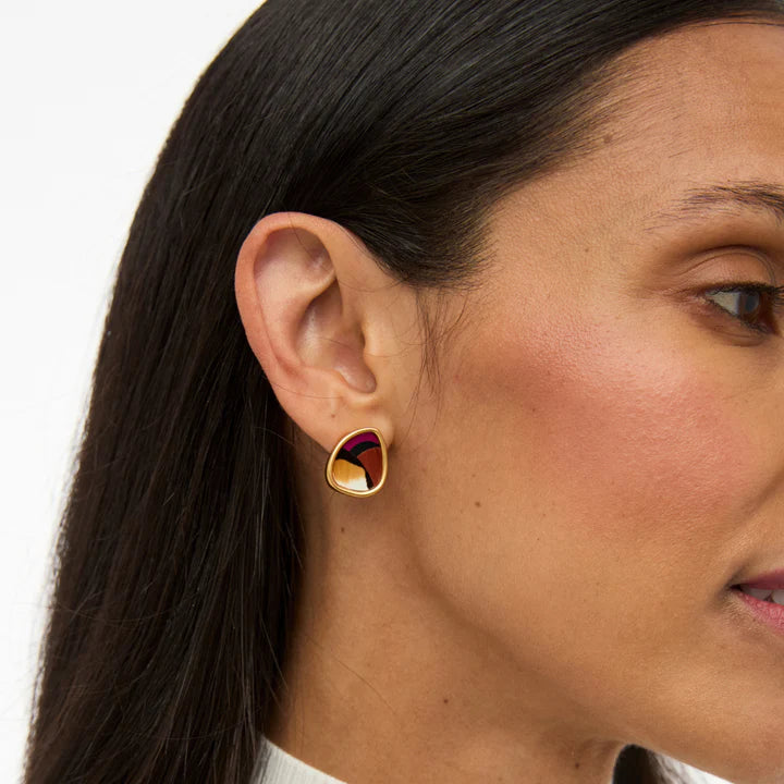 Brackish Stud Earring Violet