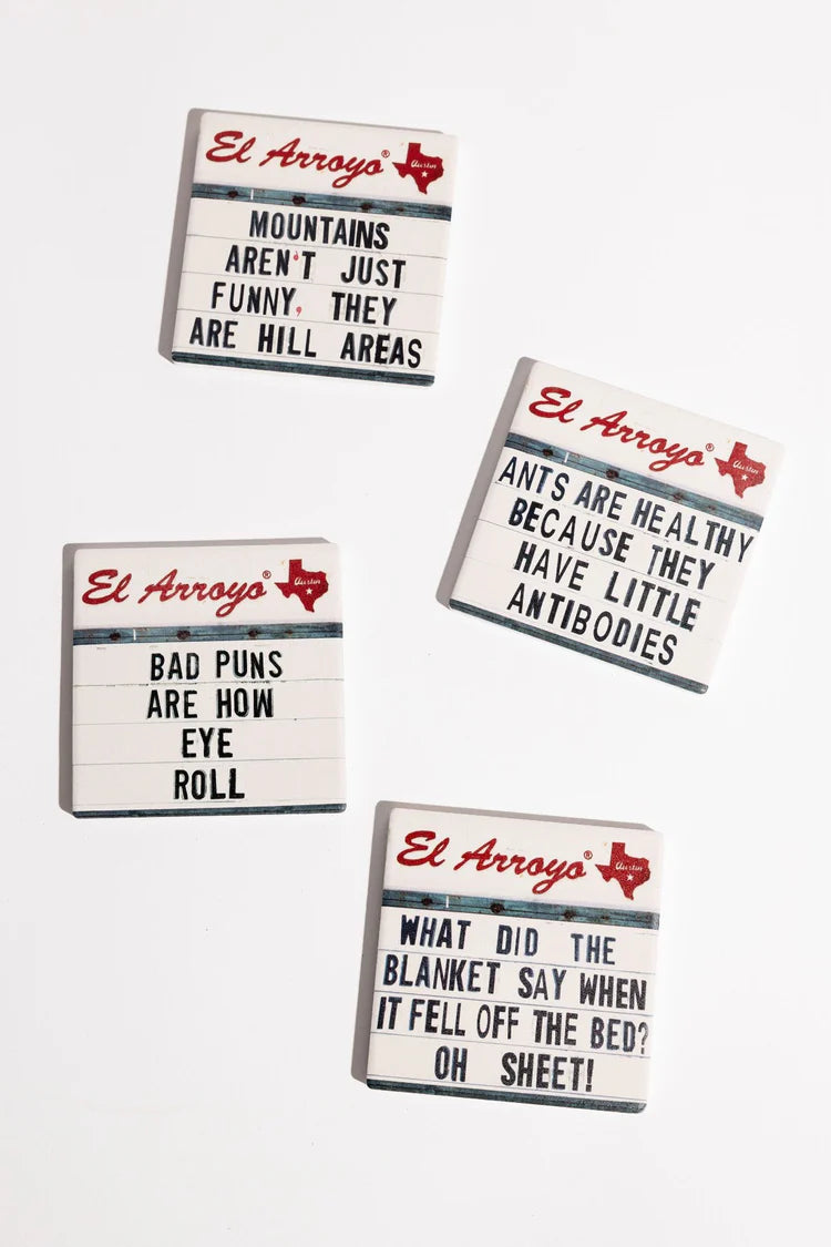 El Arroyo Marquee Coaster Set