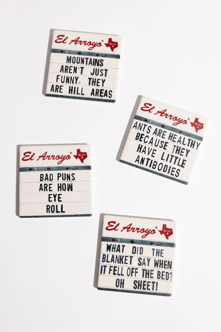 El Arroyo Marquee Coaster Set