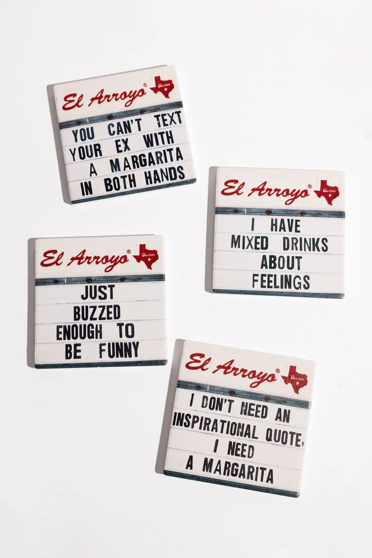 El Arroyo Marquee Coaster Set