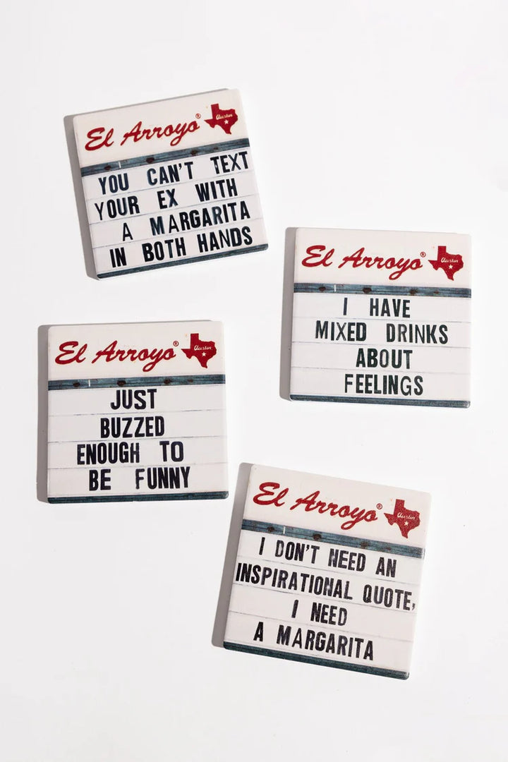 El Arroyo Marquee Coaster Set