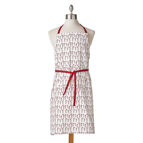 Candy Cane Classic Apron - Red