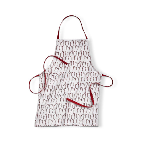 Candy Cane Kids Apron - Red