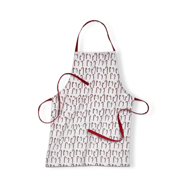 Candy Cane Kids Apron - Red