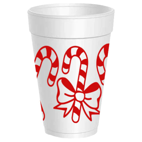 Candy Cane Wrap Styrofoam Cups