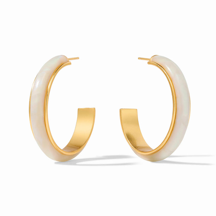 Julie Vos Alabaster Carnaby Hoop