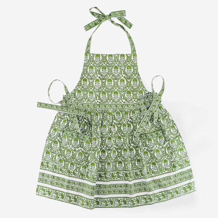 Pomegranate Caroline Green Floral Apron