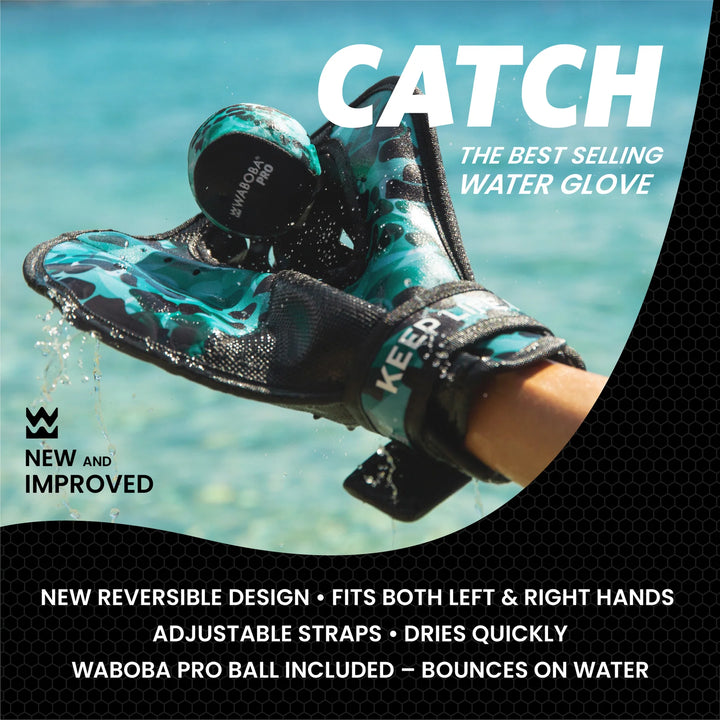 Waboba 100% Ambidextrous Water Catch Glove and Pro Ball