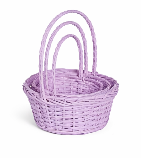 Oval Pastel Easter Egg Basket