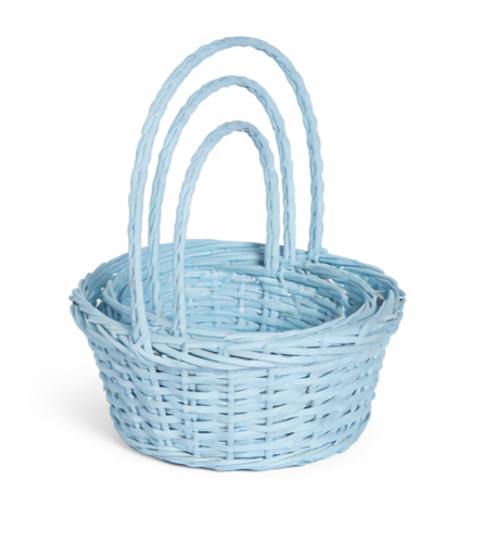 Oval Pastel Easter Egg Basket
