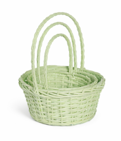 Oval Pastel Easter Egg Basket
