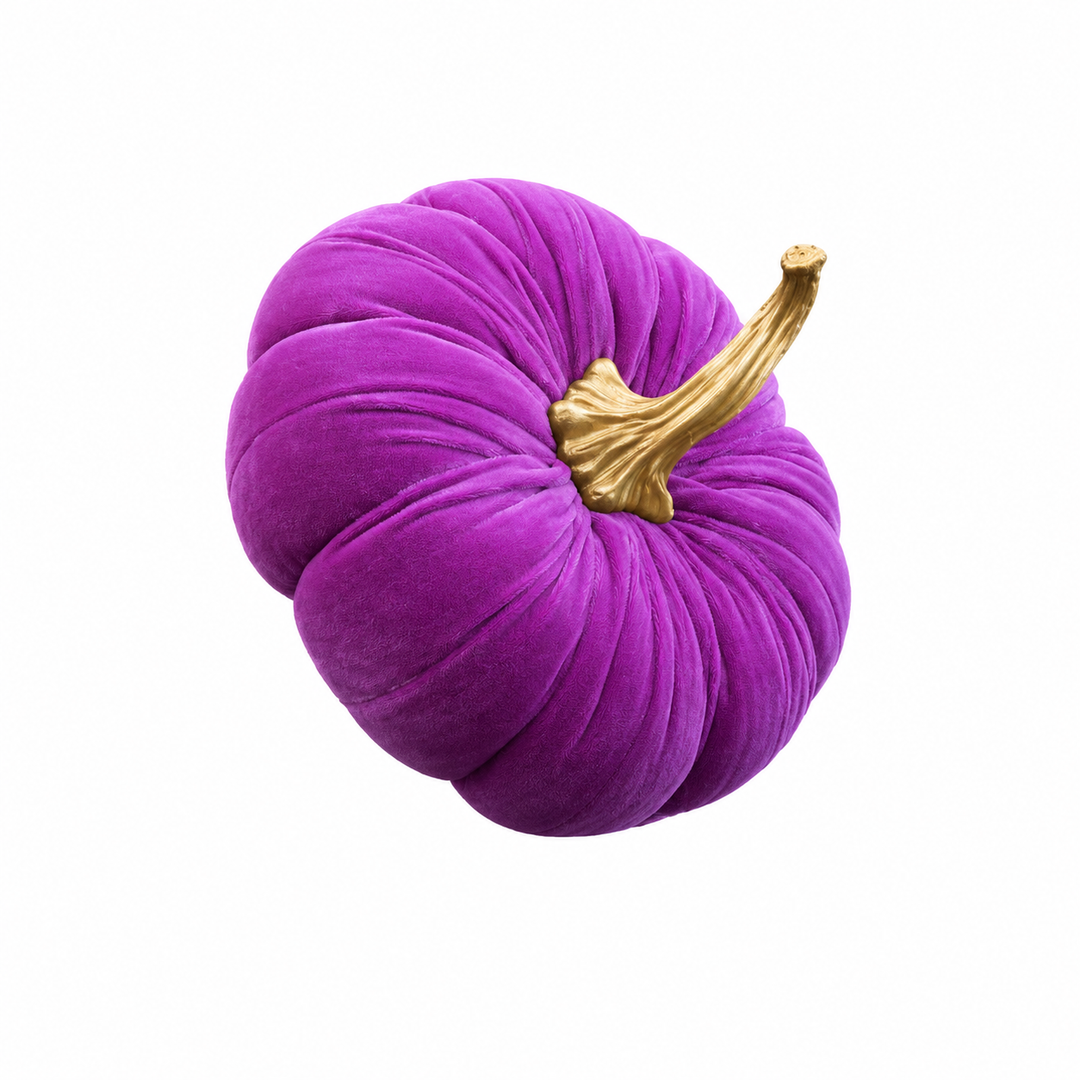 Glitterville Velvet Pumpkin